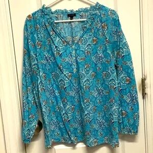 Talbots Ladies Large Long sleeve blouse